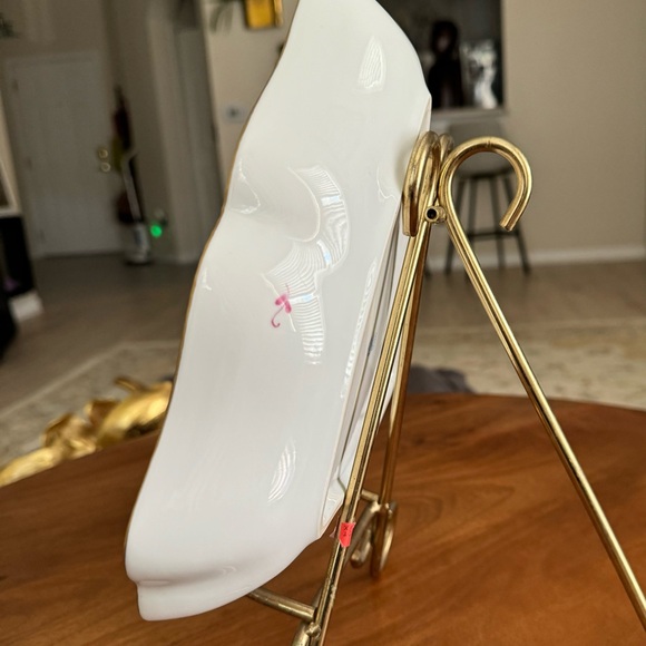 Rare Herend  Fortuna rust triangle serving dish, " circa 1930 Raspberry - Picture 5 of 8